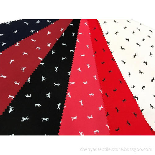 32S/32S 97%Cotton 3%Stretch Plain Pigment Printed Fabric